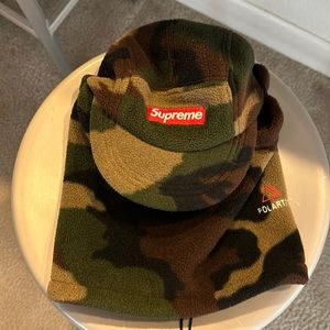 Supreme Polartec Facemask Camp Cap Woodland Camo